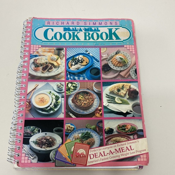 Richard Simmons Farewell To Fat Book and Dial A Meal Cook Book Lot of 2 Vintage - Picture 10 of 16